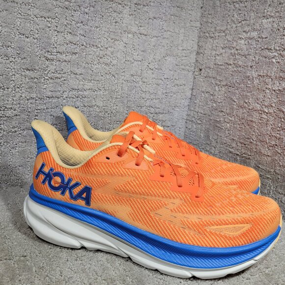 Hoka One One Clifton 9 Men's Size 13D Orange Impala Athletic Running Sneakers. - Picture 13 of 13